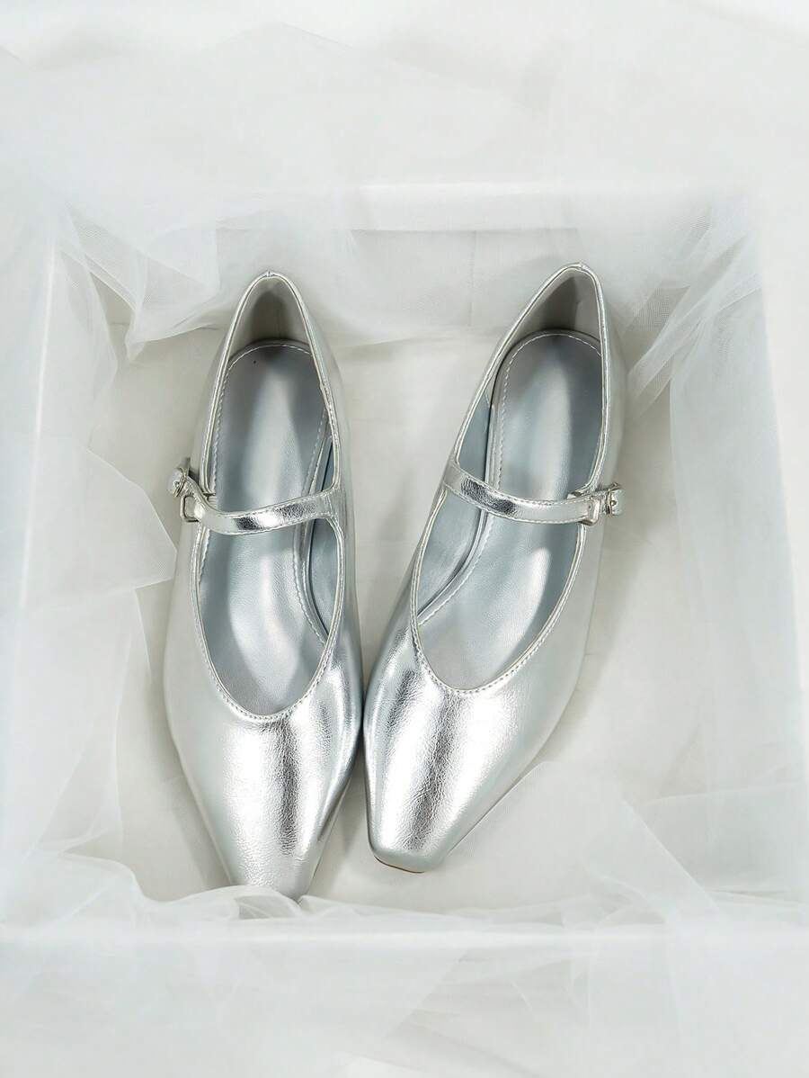 Women's Shoes, Fashionable All-Match Style, Suitable For Four Seasons - Silver - View 1
