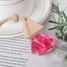 1 Bottle 10ml Car Air Freshener Pendant Pure Essential Oil - Rose Scent - View 1