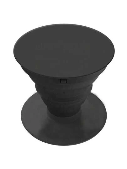 NETONBOX.COM Dos Piezas Poop Sockket Circulares Para Dedos Soporte Para Celular, Diseño Liso De Plástico Color Blanco Y Negro.