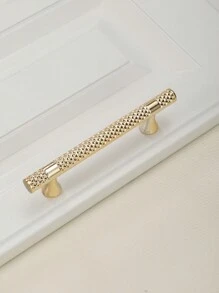 1pc Modern Simplistic And Luxurious Style Plastic Drawer & Cabinet Handle, Wardrobe Door Pull - Gold - View 1