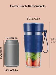 1 pieza Taza recargable portátil a mano jugo - Azul - Ver 7