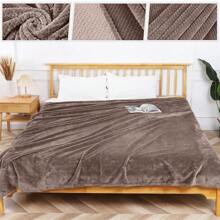 羊毛絨毯,適用於沙發的特大尺寸,柔軟舒適的毛茸茸裝飾,沙發厚實床毯(淺棕色)