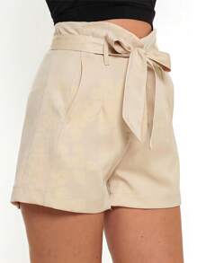 Women Shorts - Màu be - Xem 4