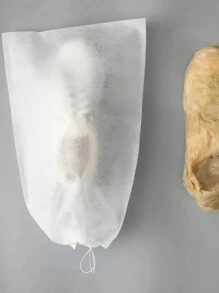 20 件便攜式無紡布抽繩鞋收納袋,防黃變乾,一次性旅行鞋收納袋,防塵 - 白色 - 查看 6