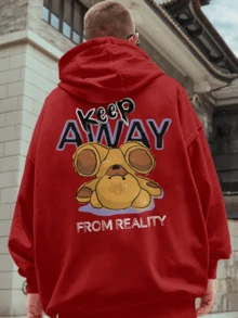 Men Sweatshirts - 紅色 - 查看 2