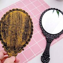 Vintage Princess Mirror, Espejo Cosmético De Mano, Diseño - Rosa - Ver 4