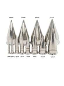 HENGKE 二合一不銹鋼螺絲適合可互換插頭穿孔耳朵隧道延伸器擴張器6G4G2G測量 - 銀色 - 查看 3