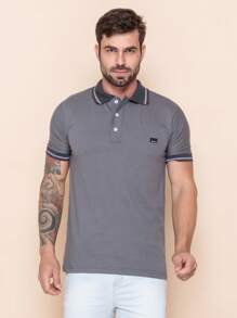 Men Polo Shirts - Màu vàng - Xem 5