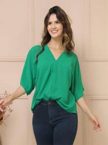 Women Tops - màu xanh lá - Xem 4