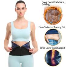 Sportlich-Outdoor Damen Kunststoff Taillengürtel, schweißtreibend und eng anliegend, Post-Schwangerschaft Gürtel, Taillenversiegelung, Sportgürtel, formend und schützend Shapewear Taillentrainer Korsett
