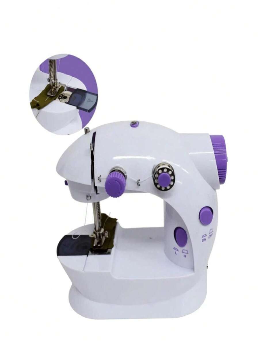 Mini Automatic Portable Sewing Machine - Blanc - Voir 1