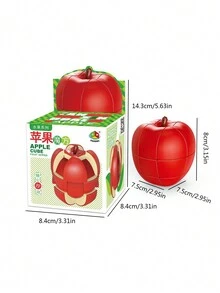 Panxin創意水果方塊香蕉蘋果教育拼圖玩具 - 紅色 - 查看 7