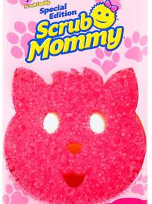 SCRUB MOMMY CAT PINK (DOBLE CARA) 1 PIEZA - Rosa Fucsia - Ver 1