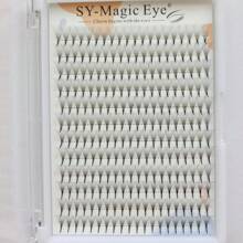 1盒12个黑色0.05毫米胶点睫毛延长睫毛簇，睫毛簇，单根睫毛，睫毛，假睫毛 - 黑色 - 查看 7