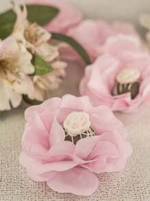 Forminhas Para Doces Finos Em Super Seda 40g gramatura 4 camadas caixeta doces forminha doce fino- 25 unidades - Rosê - Visão 2