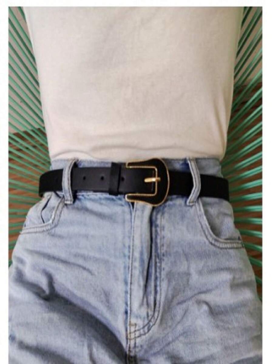 Women Belts - 黑色 - 查看 1