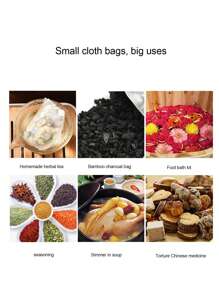 100 pièces Sachets de thé jetables en tissu non tissé avec cordon, sachets d'herbes/de soupe pour infusion, cuisson, outil de cuisine, retour à l'école
