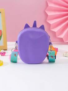 Monedero Cruzado Lindo Púrpura Del Silicio Del Modelo Del Unicornio Para Los Niños