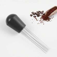 1 Peça Agulha Preta Estilo 2 para Mexer o Café, Agulha Mexedora de Café, Agulha para Remover Pó de Expresso, Calcador de Pó de Café Expresso, Agulha Distribuidora de Pó de Café, Ferramenta para Pressionar o Pó, Volta às Aulas