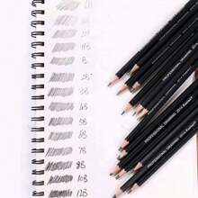 Lápices de dibujo - Negro - Ver 1