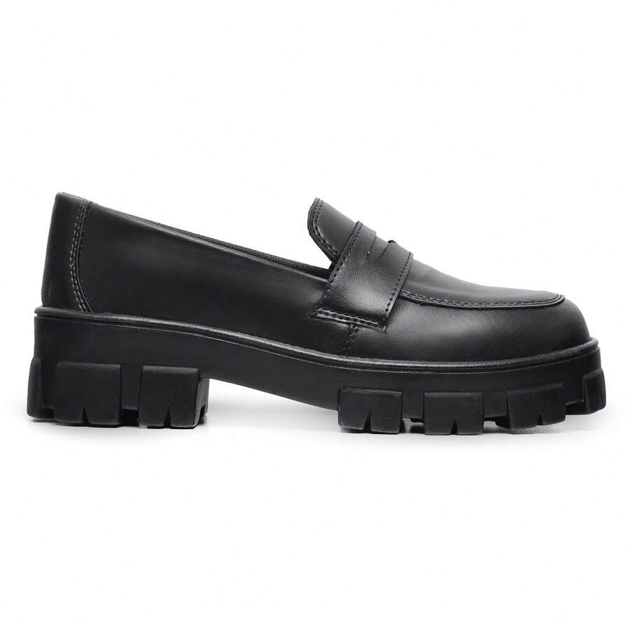 1101 Matte Tractor Sole Loafer - 黑色 - 查看 1