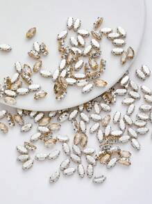 100pcs 5*10mm Hand-Sewing DIY Claw Glass Accessories For Bags, Shoes, Clothing Materials