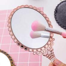 Vintage Princess Mirror, Espejo Cosmético De Mano, Diseño - Rosa - Ver 6