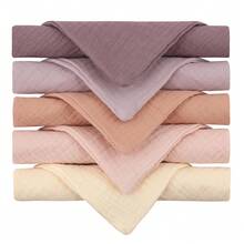 5pcs Baby Saliva Towel Handkerchief - Multicolor - View 2