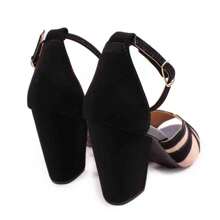 Women Heeled Sandals - Negro - Ver 3