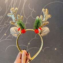 1pc Cute Deer Christmas Headband, Christmas Decoration And Gift, Christmas Hair Accessory