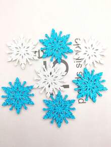 20入組雪花形狀聖誕樹裝飾、甜點烘焙、放在手機上、美容 Diy 頭飾、髮夾