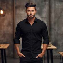 Men Shirts - Black - View 1