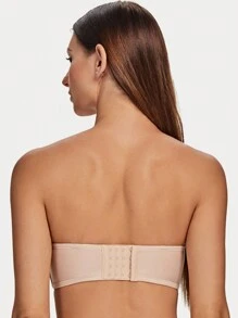 无肩带钢圈文胸，背部线条流畅 - 杏色 - 查看 2