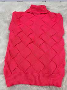 Women Sweaters - Màu Hồng  San hô - Xem 4