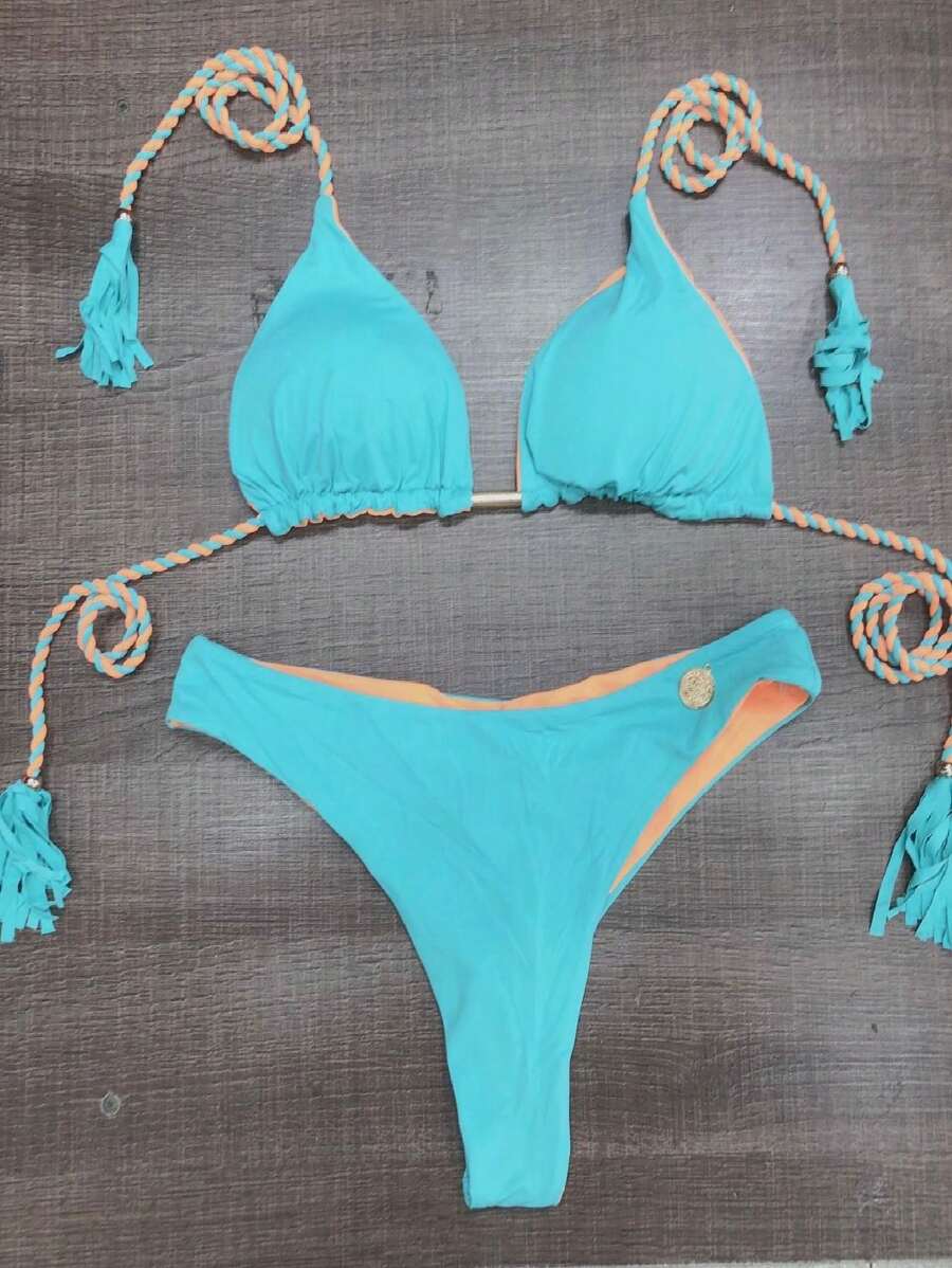 Women Bikini Sets - Màu xanh Bạc hà - Xem 1