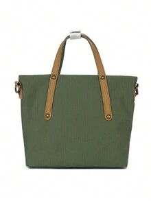 TINYAT Women Green Crossbody bag Fashion Bags Leisure White Shoulder Bags with Large Capacity for Shopping Daily Use - Green - View 4