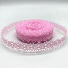 1入組10碼15mm雙面手工藝繡花網紗蕾絲提邊,用於縫製織帶裙子裝飾 - 15毫米 - 查看 16