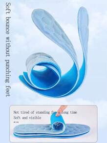 1 雙藍色卵石鞋墊