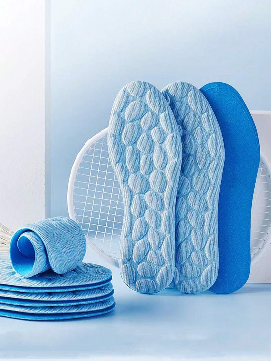 1 雙藍色卵石鞋墊