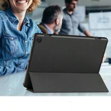PC 硬边防震保护壳适用于 Tab M10 FHD Plus M10 Plus 第三代 M10（第三代）TB-328F P12、荣耀 Pad X9 X8 Pro（2023 年新款）ELN-W09 11.5 英寸、荣耀 Pad X8a 9 8 8V、MatePad 11.5 英寸 - 黑色 - 查看 5