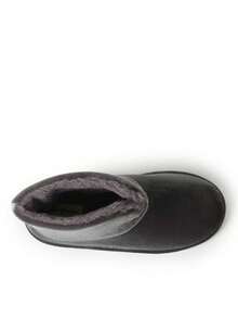 Dearfoams Women's Sara Shiny Velour Bootie - Xám - Xem 6
