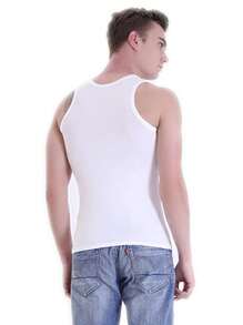 Men's Sleeveless Breathable Tank Top For Running, Fitness, Casual Wear With Round Neckline