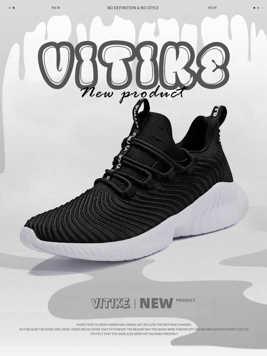 Kids Sneakers  Boy Girls Tennis Sport Running Sports Shoes Casual Walking Fashion Sneakers Black - 黑色 - 查看 1