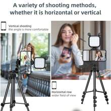 Điện thoại thông minh Video Bộ dụng cụ , Bộ dụng cụ , Bộ dụng cụ , Với Microphone Ánh sáng Giá ba chân Có thể Mở rộng Điện thoại Kẹp Điều khiển từ xa Tương thích với - màu đen - Xem 2