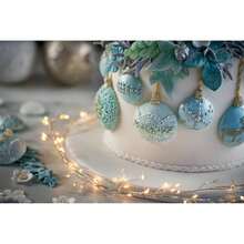 1入組聖誕掛飾雪球鹿和聖誕樹霜凍矽膠模具,適用於裝飾柔軟糖果、蛋糕、糖果杯、巧克力、廚房工具、聖誕派對 - 淺灰色 - 查看 3