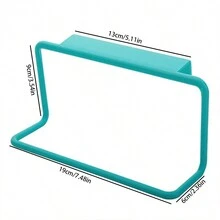 粉色櫥櫃門單桿毛巾架,塑料無痕碗布掛鉤,毛巾吊桿