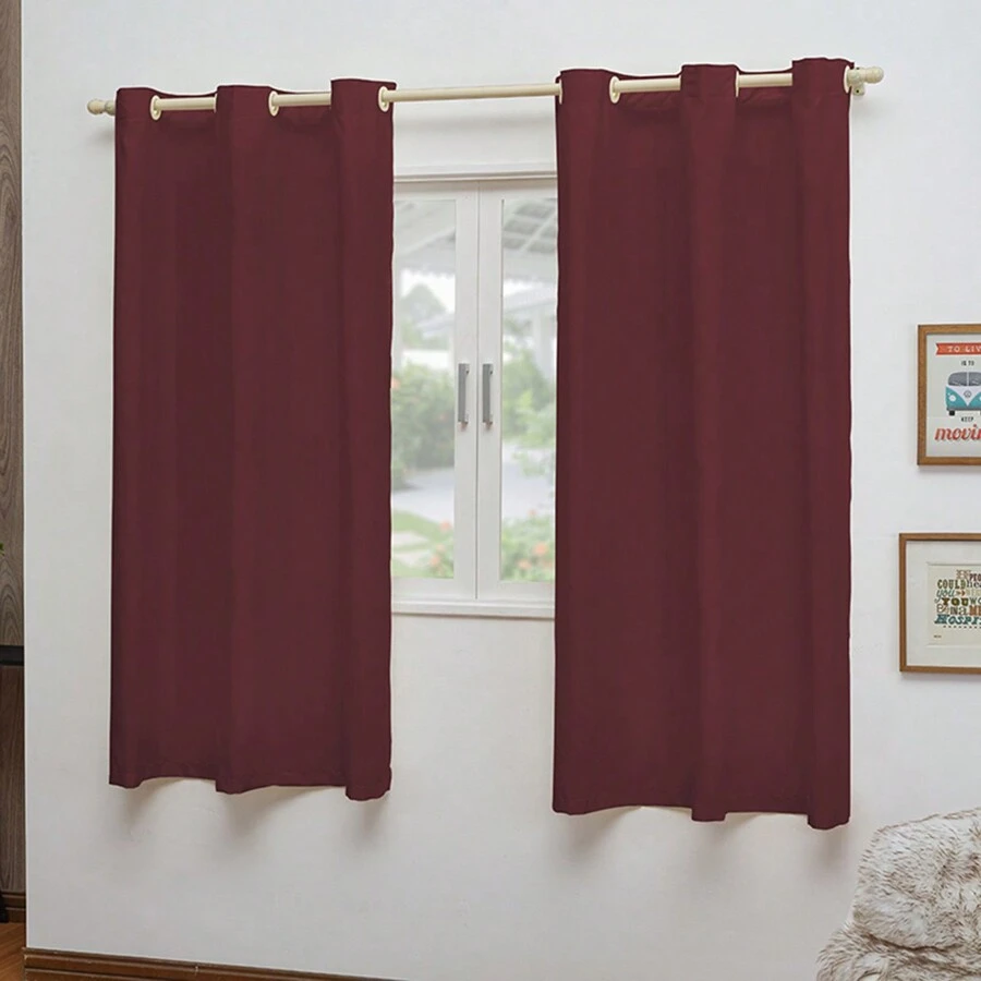 Curtains - Burgundy - View 1