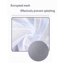 1pc Adjustable Bird Cage Cover Net, Protective Mesh Screen For Parrot Cage, Dust/Splash/Food Proof, Stretchable, Fits Small, Medium And Large Cages - White - View 6