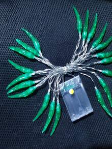 3/6m Indoor String Lights, Green Chili Pepper Shaped String Lights, Suitable For Festival Indoor Decoration - Green - View 2