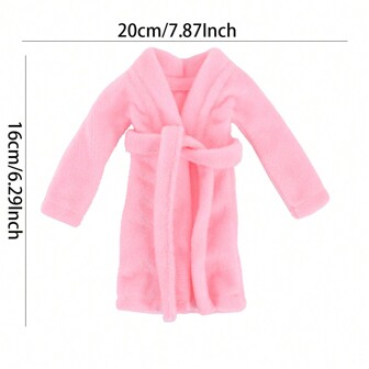 1 件适合 11.5 英寸女孩娃娃和 30 厘米架子娃娃的睡袍，家居装饰